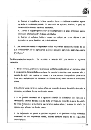 Anteproyecto de reforma del Código Penal