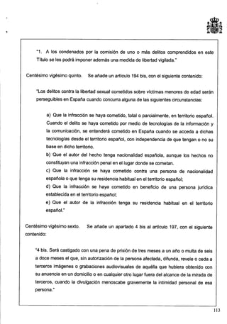 Anteproyecto de reforma del Código Penal