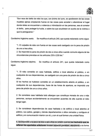 Anteproyecto de reforma del Código Penal