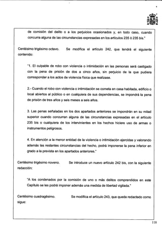 Anteproyecto de reforma del Código Penal