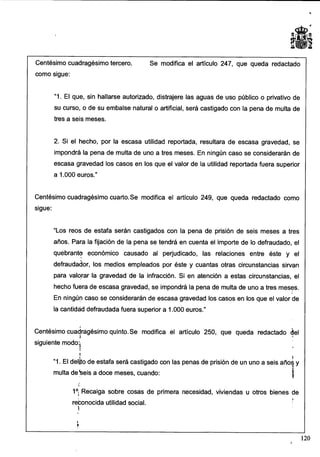 Anteproyecto de reforma del Código Penal