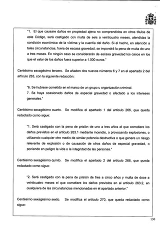 Anteproyecto de reforma del Código Penal