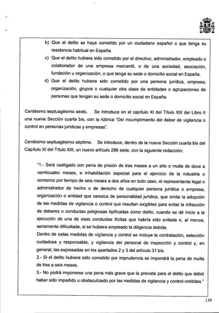 Anteproyecto de reforma del Código Penal