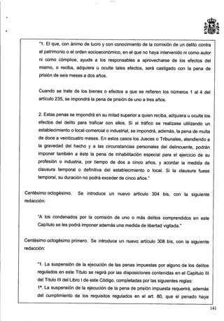 Anteproyecto de reforma del Código Penal