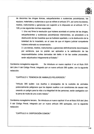 Anteproyecto de reforma del Código Penal