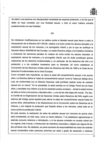 Anteproyecto de reforma del Código Penal