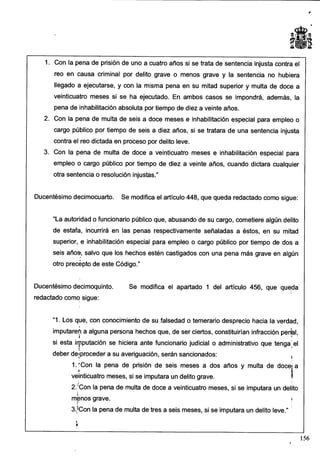 Anteproyecto de reforma del Código Penal