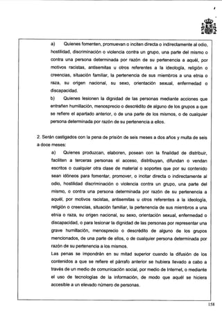 Anteproyecto de reforma del Código Penal