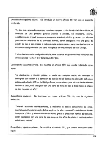 Anteproyecto de reforma del Código Penal
