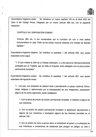 Anteproyecto de reforma del Código Penal