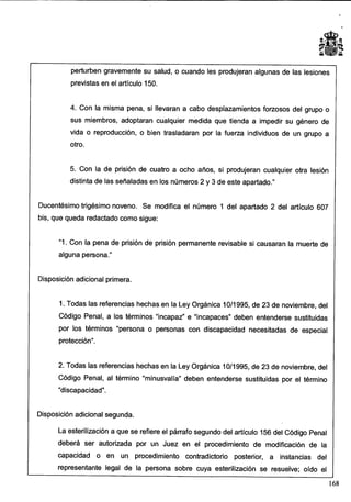 Anteproyecto de reforma del Código Penal