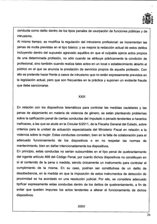 Anteproyecto de reforma del Código Penal