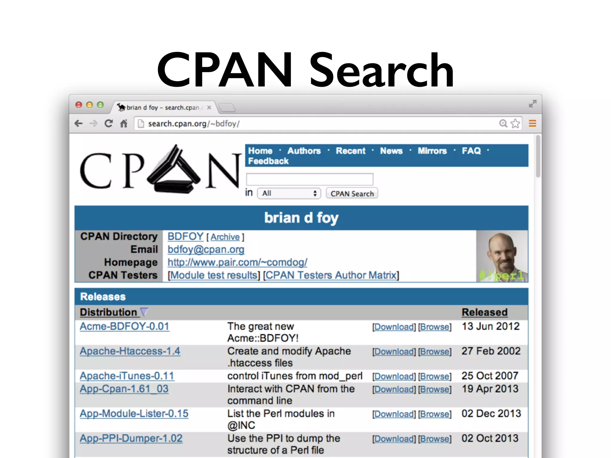 CPAN Search
 