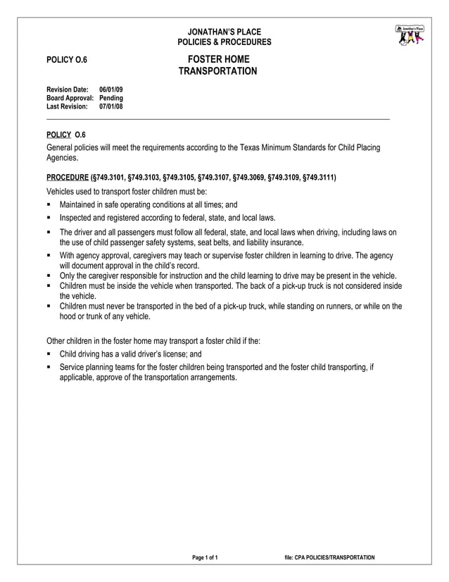 Transportation Policy