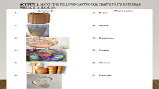 CPAR_Q2_WEEK 1__Local materials used in creating art WITHOUT ANSWER KEY ...