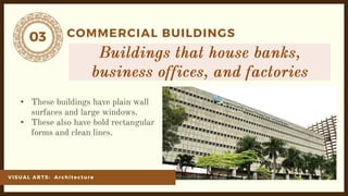 03
VI SU AL ARTS: Ar ch it ect ur e
COMMERCIAL BUILDINGS
•
•
 