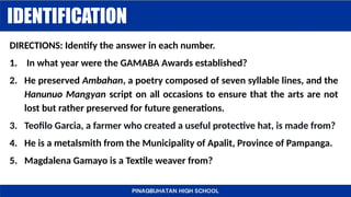 Haninuo Script Contemporary Philippine Arts from the Regions Quarter 1 - Module 7 ...