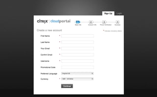 CloudPortal Business Manager 1.4, Customer User Experience