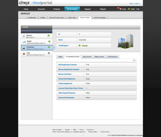 CloudPortal Business Manager 1.4, Service Provider User Experience