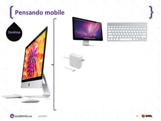 Pensando mobile

Desktop




          4/2/2013   15
 