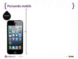 Pensando mobile

Mobile




          4/2/2013   23
 