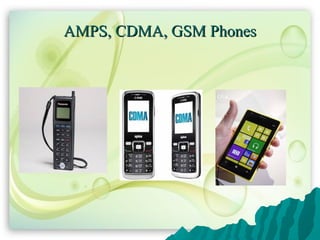 AMPS, CDMA, GSM PhonesAMPS, CDMA, GSM Phones
 