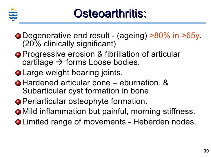 Pathology of Arthritis