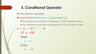 Computer programming basics Operators (1).pptx