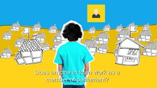 Does anyone in town work as a
member of parliament?
 
