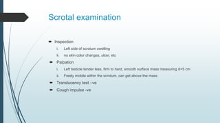 Testicale Inspecion testicular tumor | PPTX