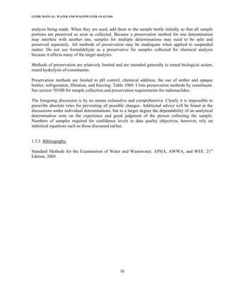 Cpcb water analysis manual | PDF
