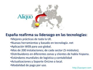 España reafirma su liderazgo en las tecnologías:
  •Mejores prácticas de toda la UE.
  •Nuevas herramientas y basado en te...
