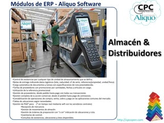 Módulos de ERP - Aliquo Software




                                                                                     ...