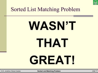 sorted_listmatch | PPT