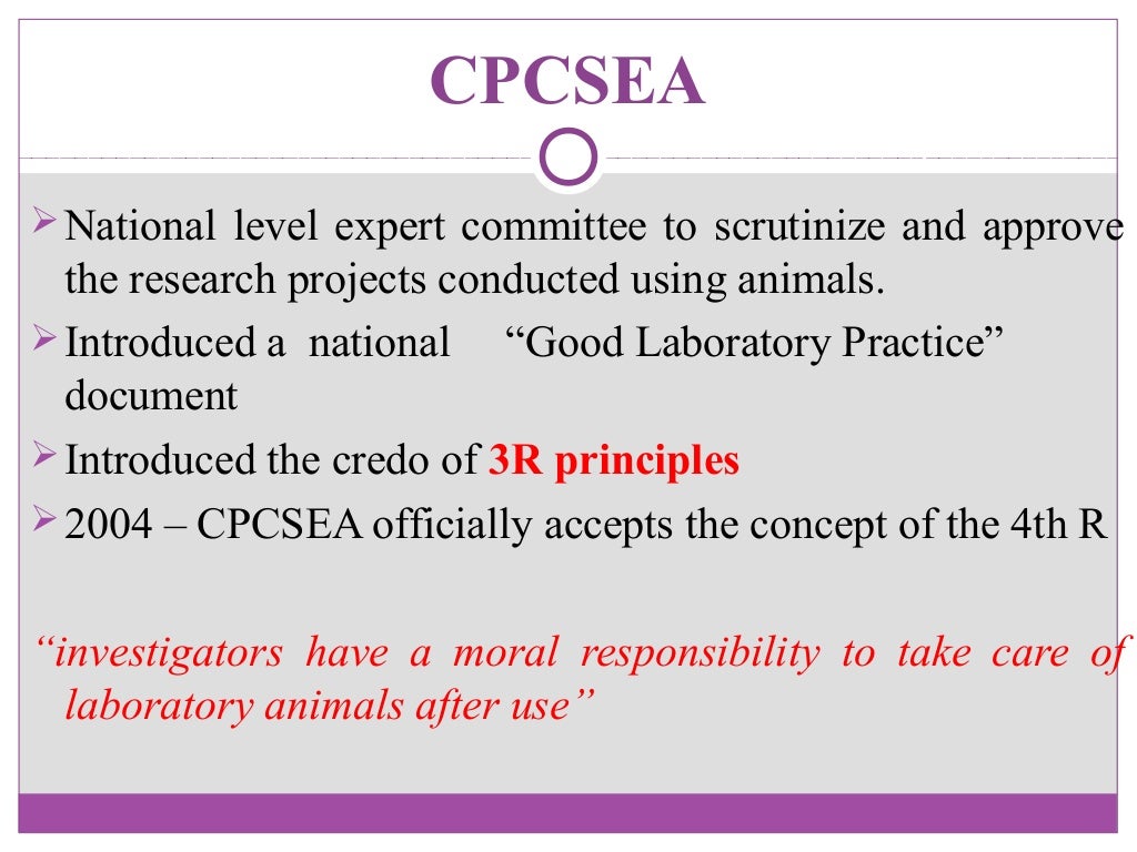 CPCSEA Guidelines