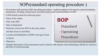 CPCSEA GUIDELINE (COMMITTEE FOR THE PURPOSE OF CONTROL AND SUPERVISION ...