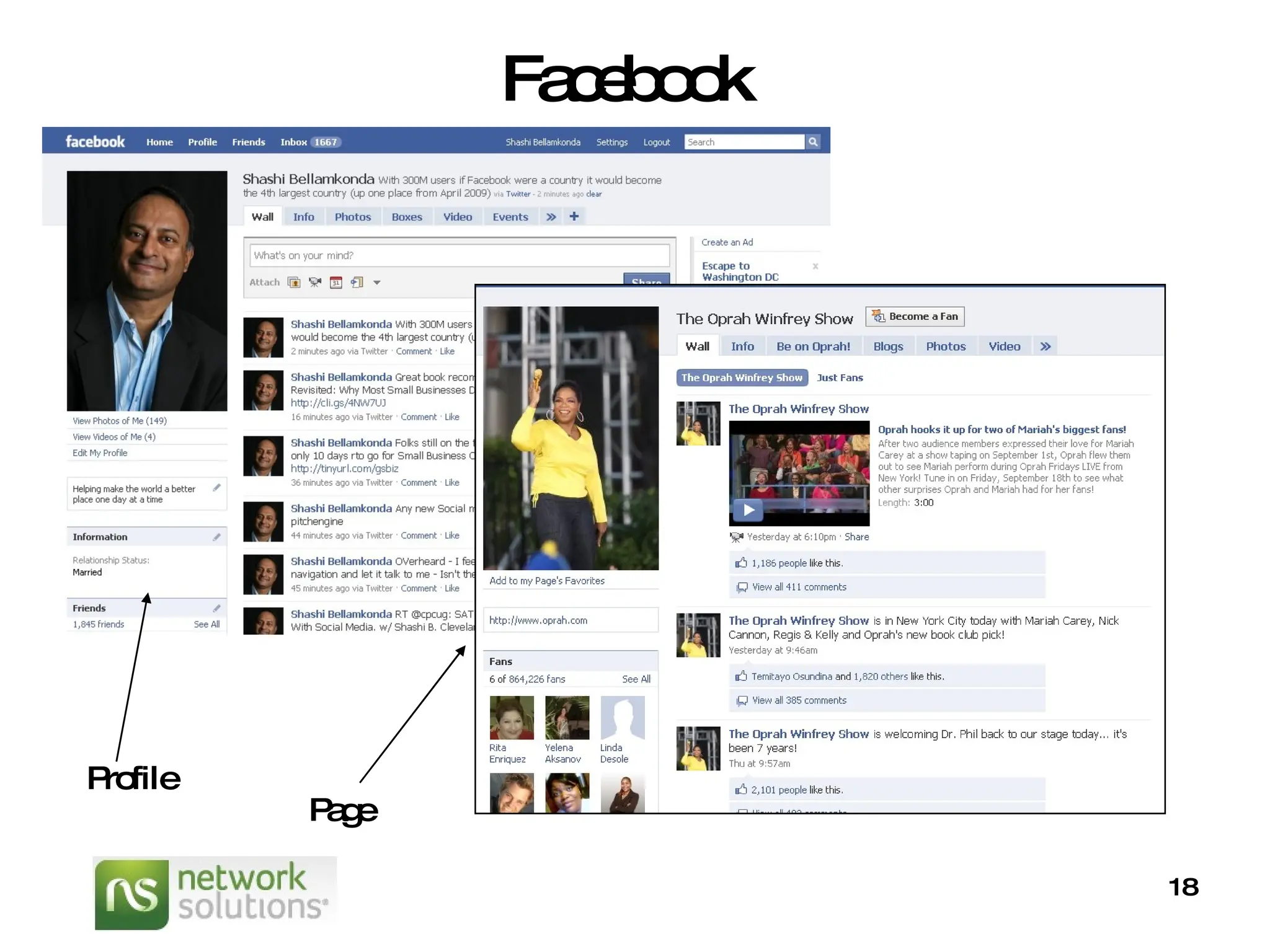 Facebook Profile Page 