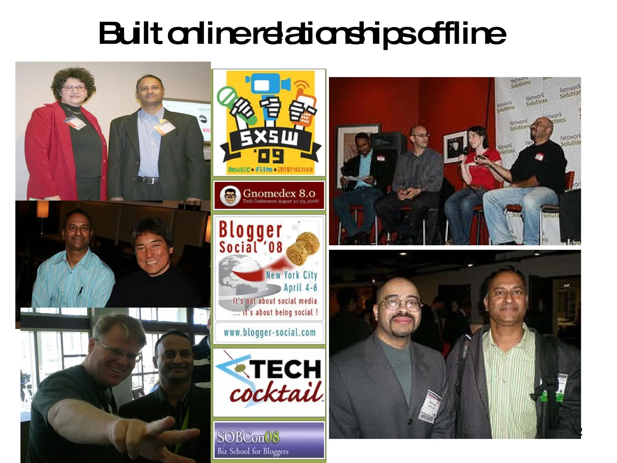 Built online relationships offline 