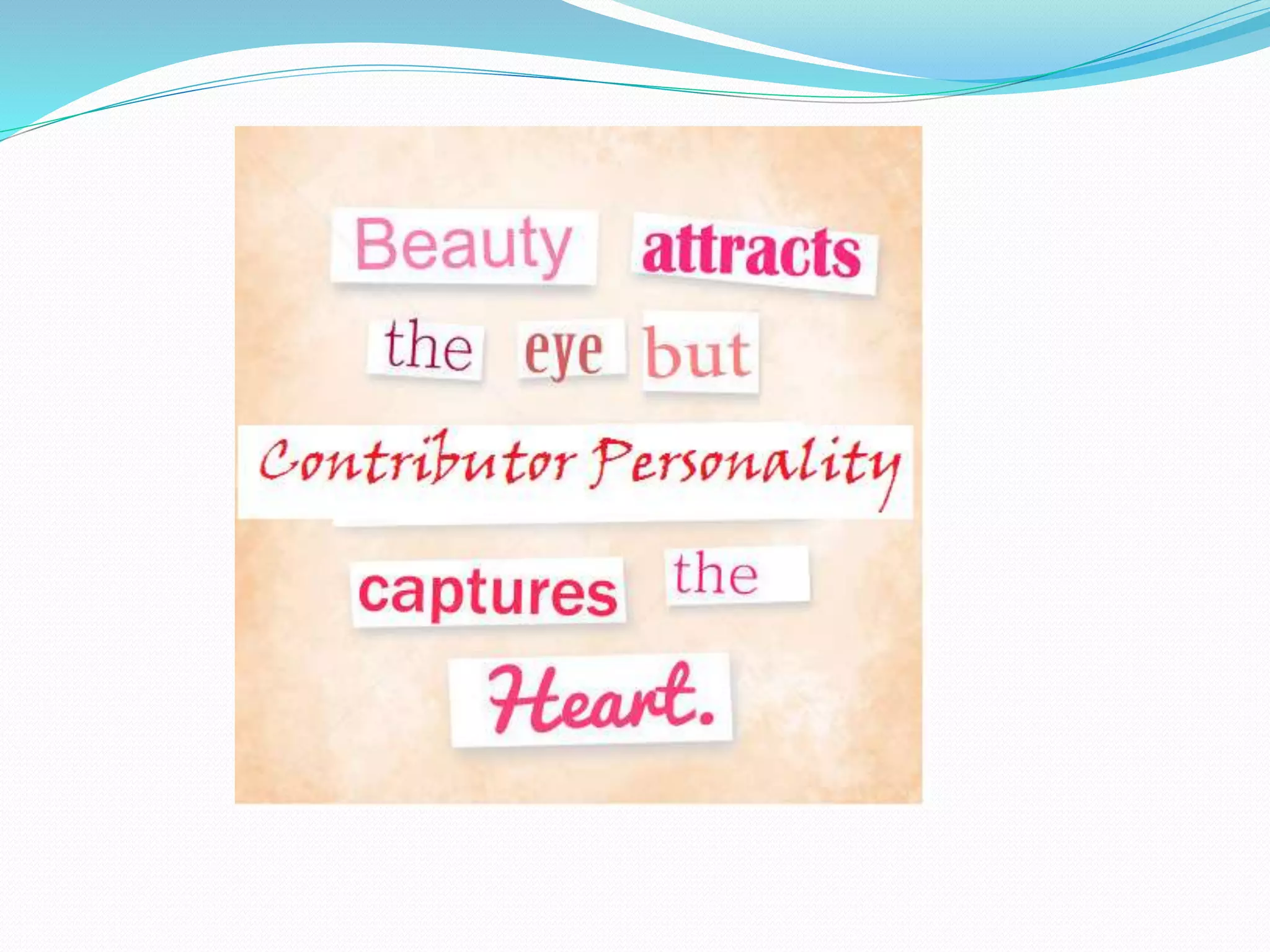 Contributer Personality Development