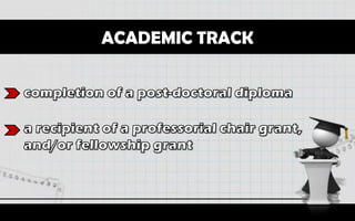 ACADEMIC TRACK
 