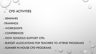 Continuing Professional development(CPD) | PPTX