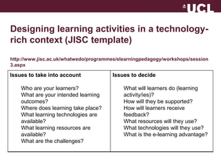 Designing and Planning a Teaching Session | PPTX
