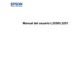 Manual del usuario L3250/L3251
 