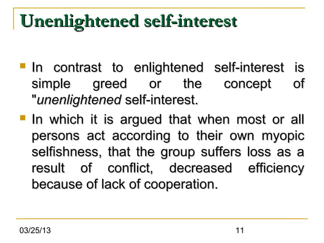 Cpd ch 10 enlightned self interest | PPT