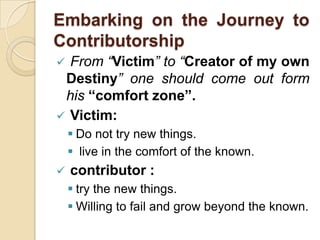 Cpd ch 6 embarking the journey | PPTX