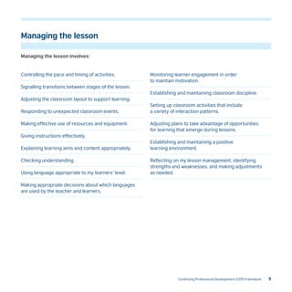Cpd framework for_teachers | PDF