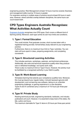 Complete Guide to CPD Points for Engineers in Australia: Hours, Types ...