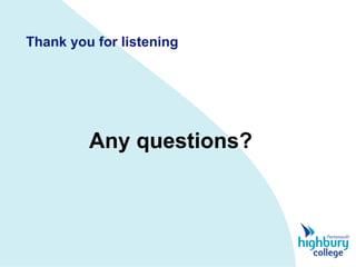 Thank you for listening Any questions?