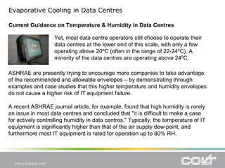CPD Presentation Evaporative cooling in data centres PPT