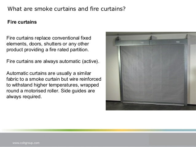 Cpd Presentation Smoke Curtains And Fire Curtains
